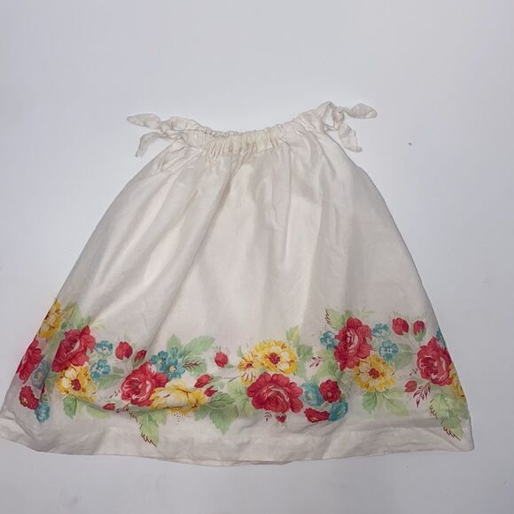 Ralph Lauren White Floral Tie Strap Dress 9 Months - Picture 10 of 10